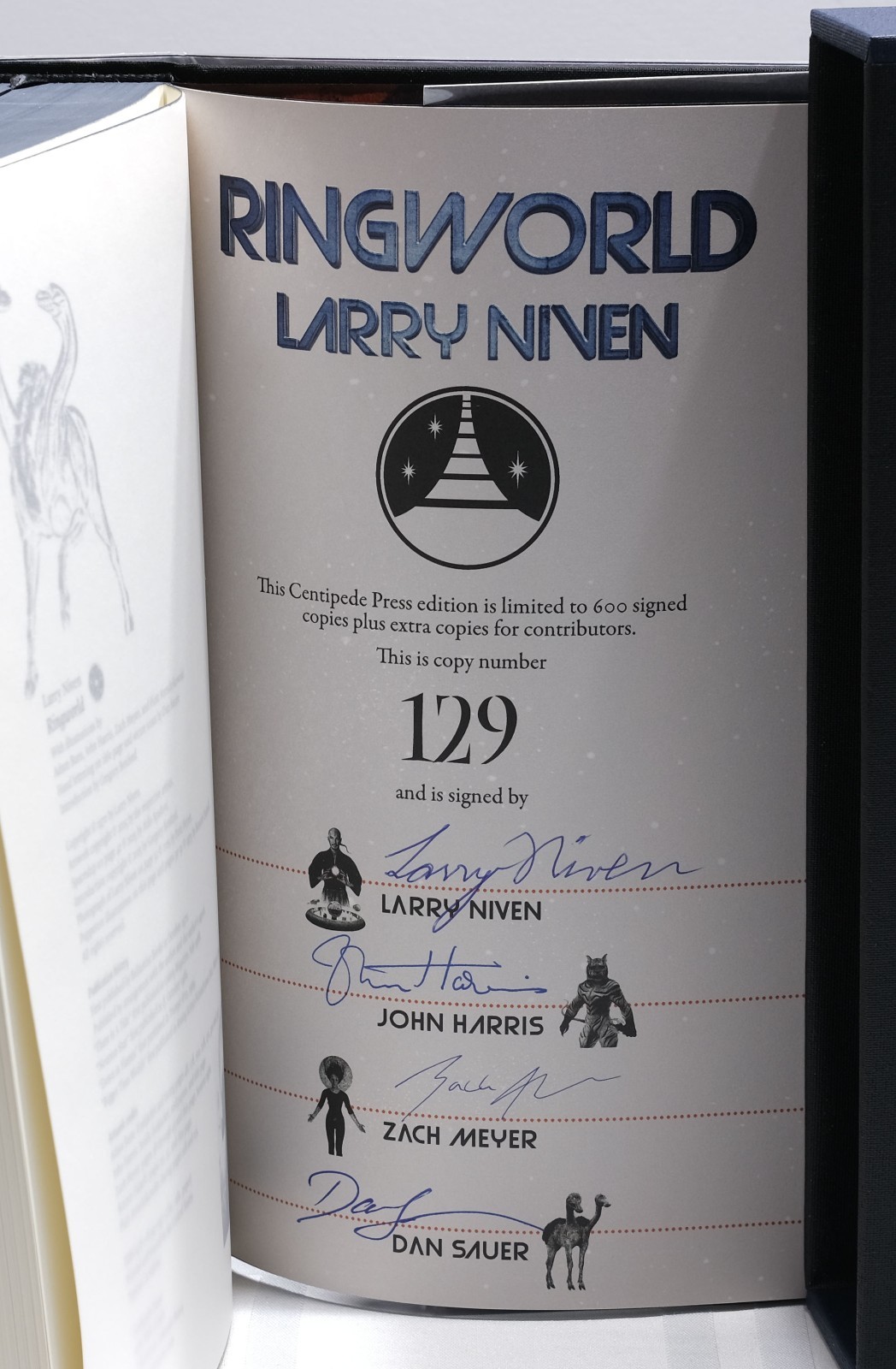 SIGNED LIMITED Ringworld CENTIPEDE PRESS 2026 Larry Niven ILLUSTRATED HARDCOVER!