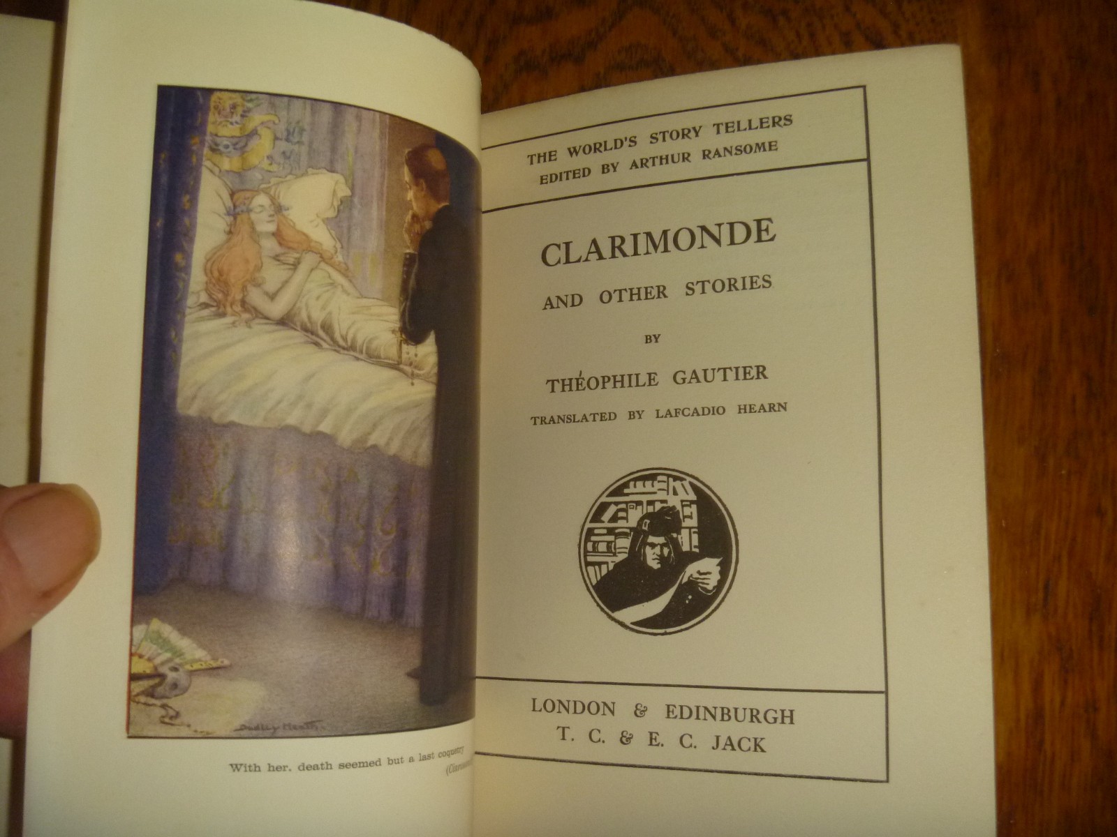 1908 Clarimonde and other stories by Theophile Gautier, first UK ed in DJ