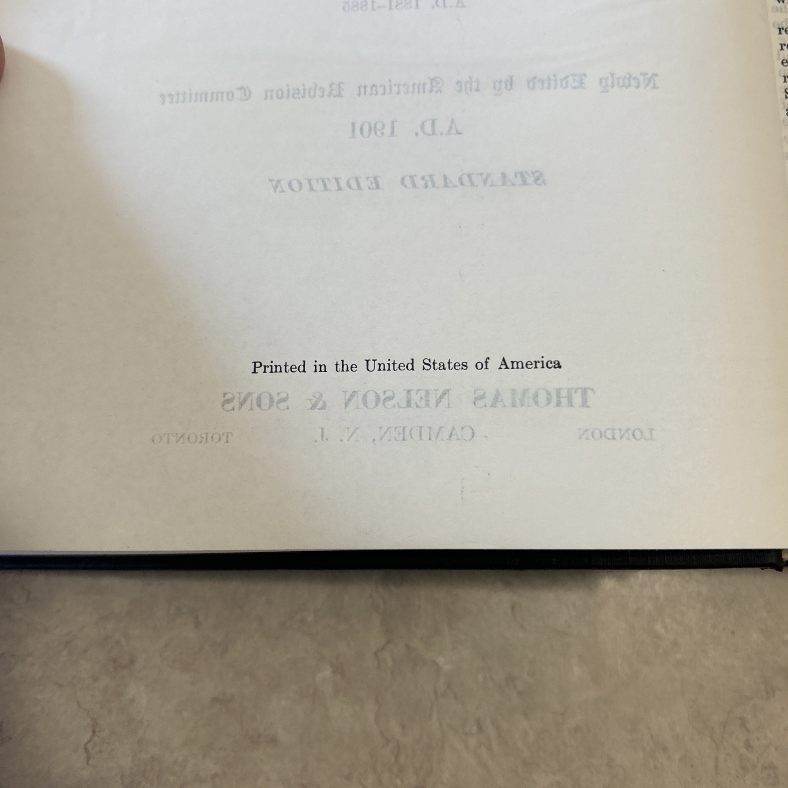 Holy Bible, American Standard Edition, American Bible Society 1929