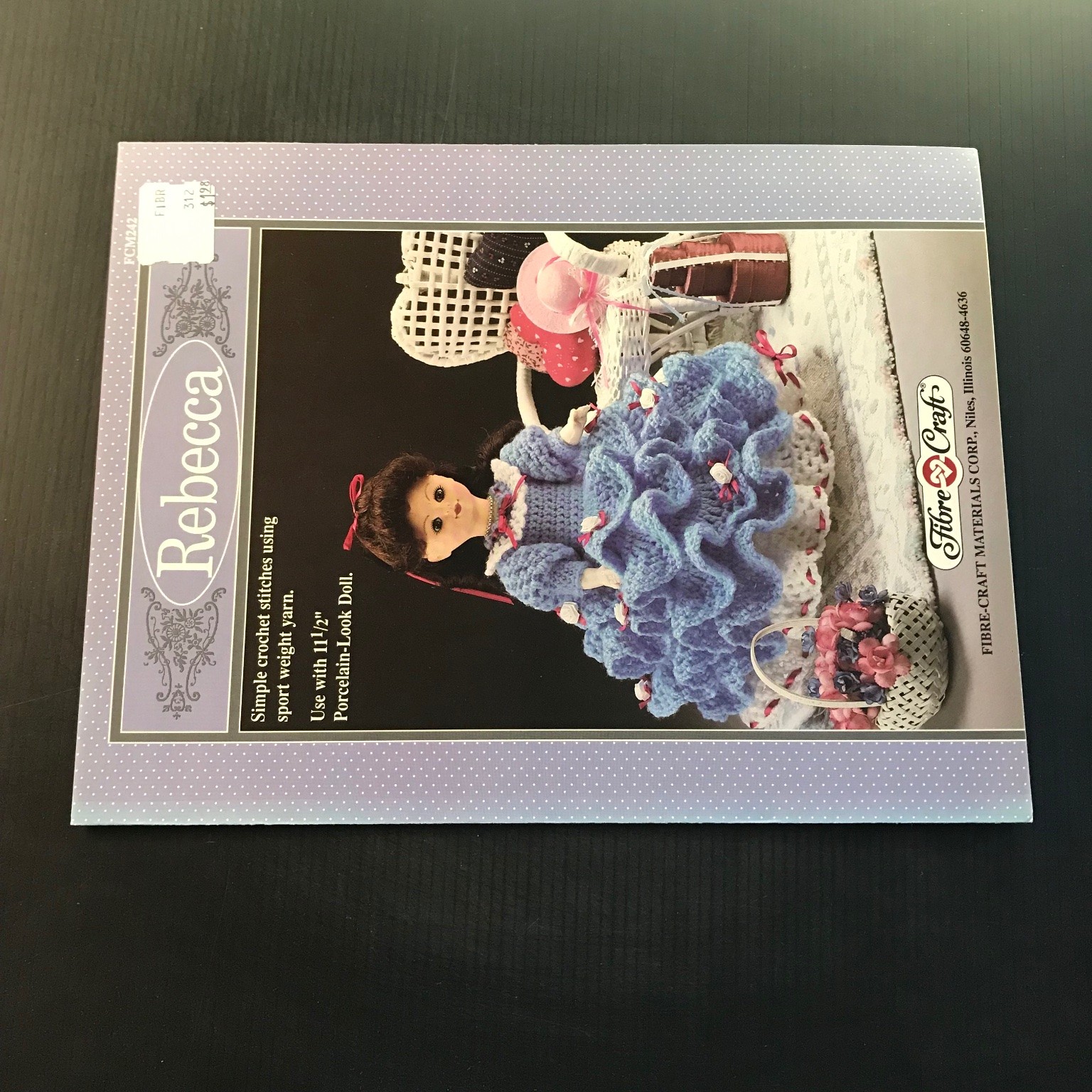 Rebecca Crochet Pattern Kathy Ballard Doll Clothing Fibre-Craft FCM242