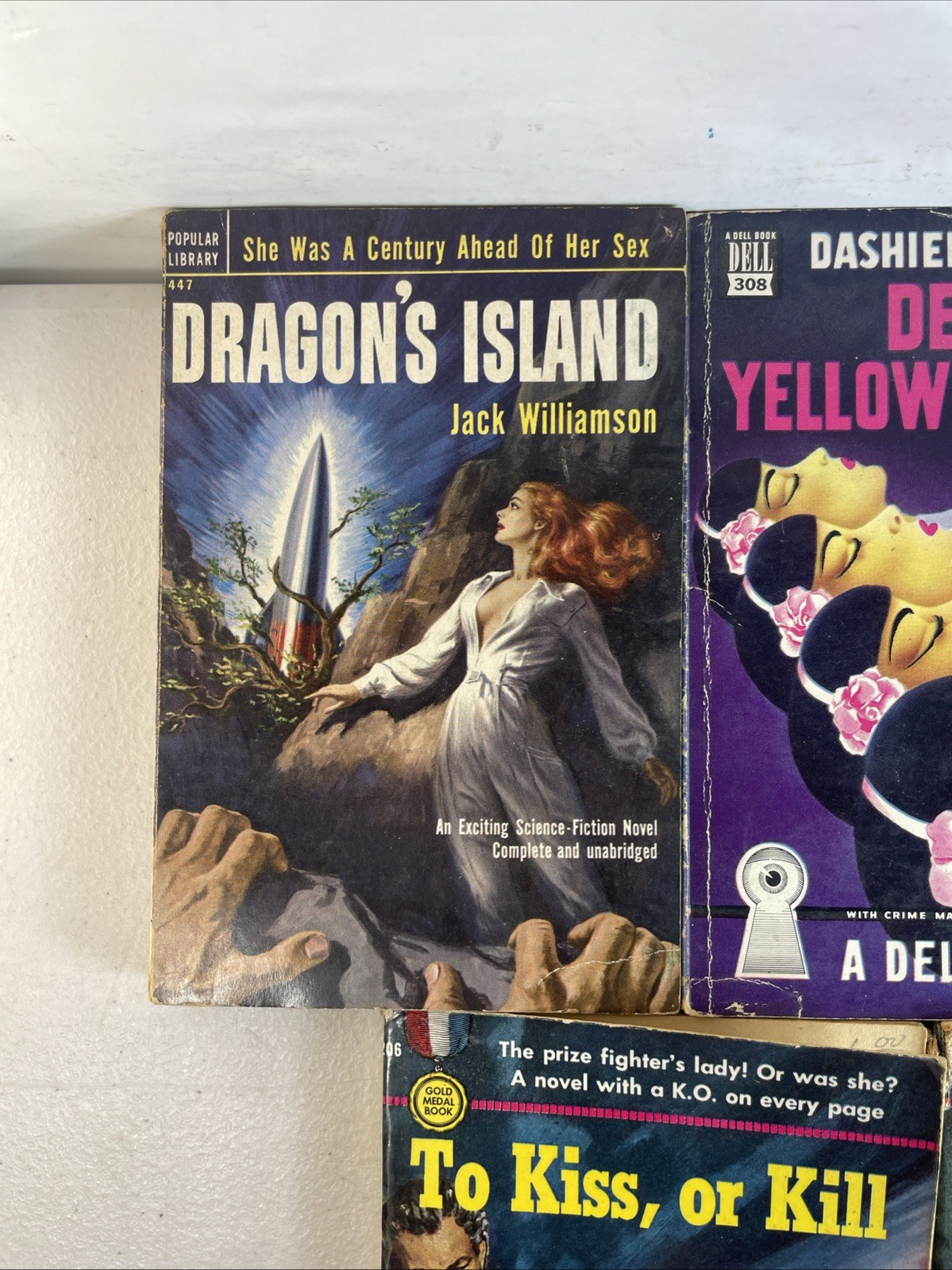 RARE Pulp Novel Pocket Book Paperback Lot Mystery Science Fiction Murder 20G79