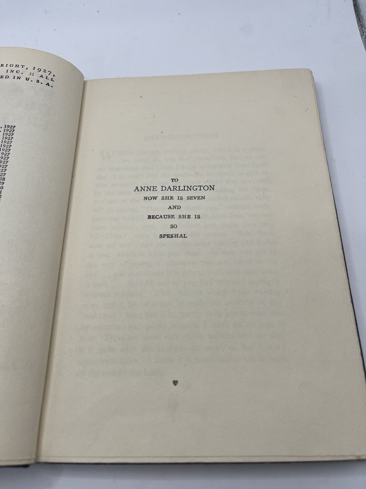 A. A. Milne Now We Are Six Hardcover Illustrated 1927 E. P. Dutton New York