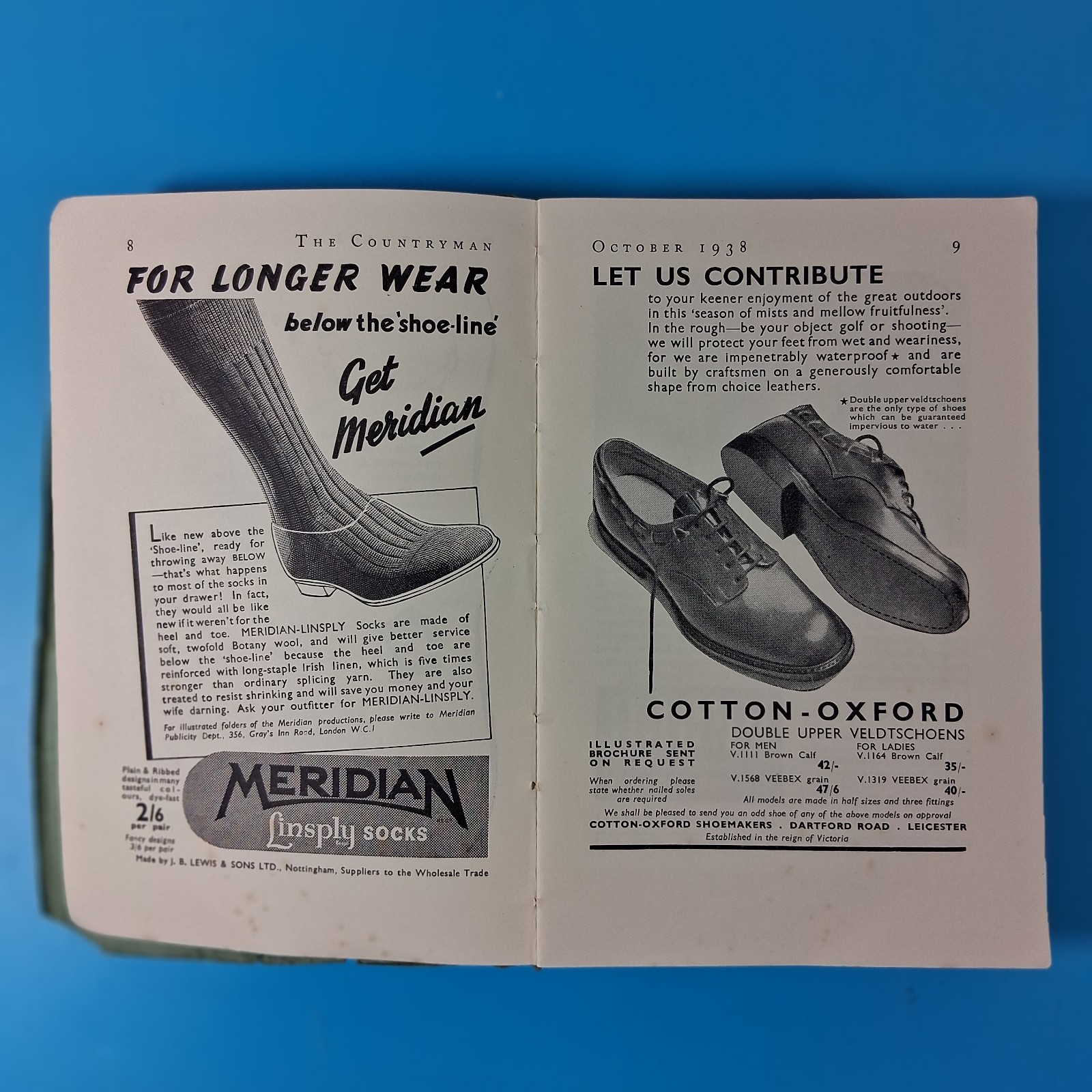 “The Countryman” October 1938 Magazine. 92 Illustrations, 416 Pages. Advertising