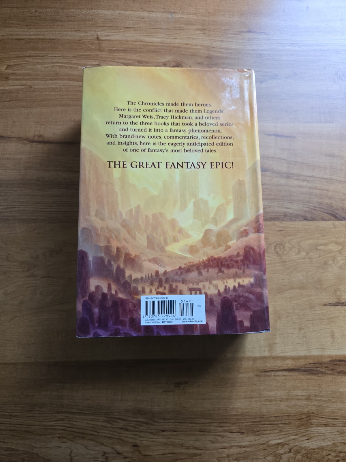 Annotated Legends Hardcover Book 2003 Dragonlance Legends by Weis Hickman RARE