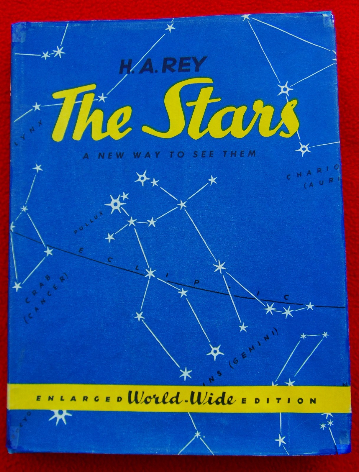“THE STARS, A NEW WAY TO SEE THEM” ~1966~ DUST COVER=STAR MAP~HARDBACK~161 PAGES