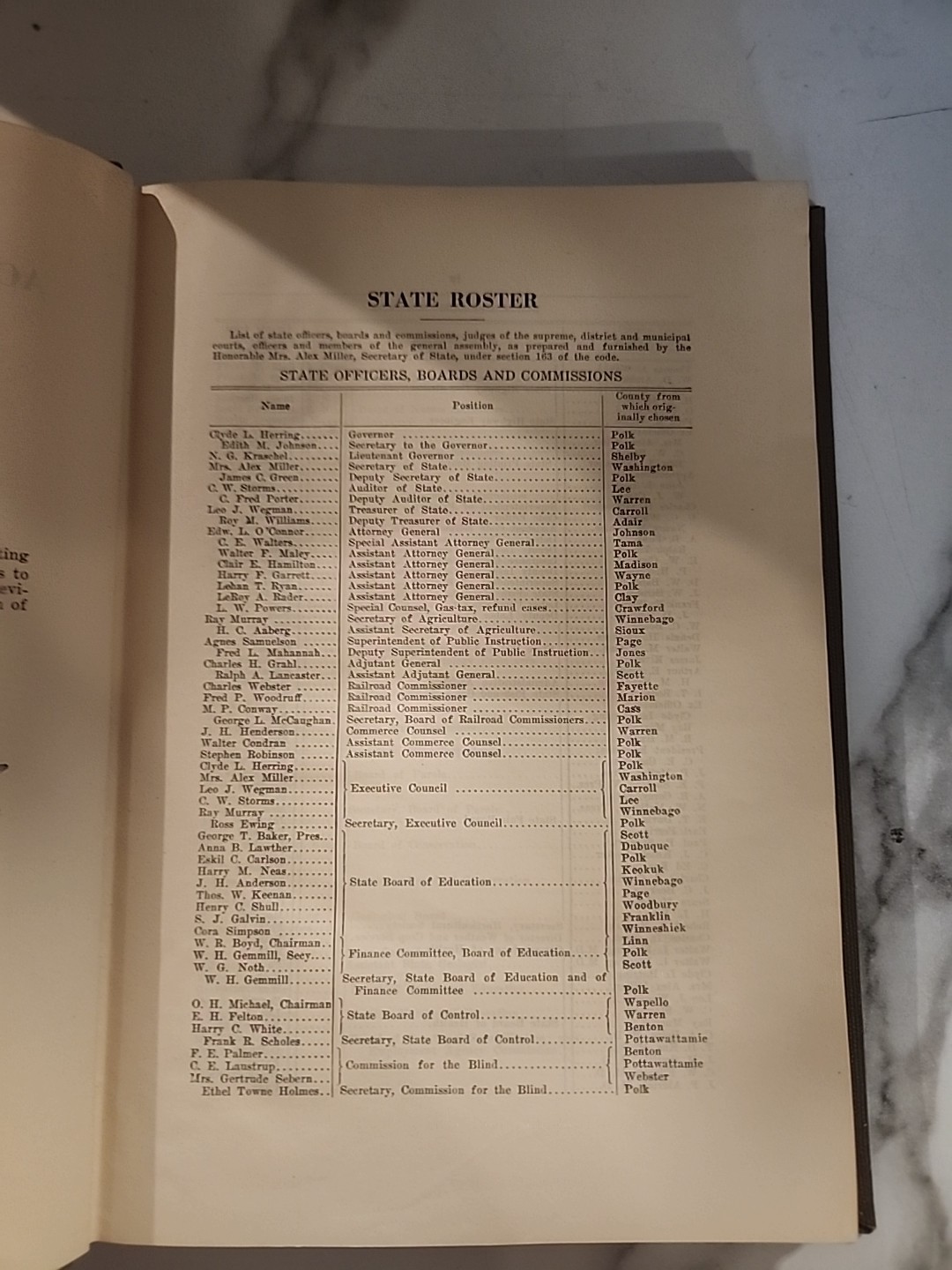 Acts of Session 45 G, A Iowa 1933-4 Hardcover Vintage Acts And Joint Resolutions