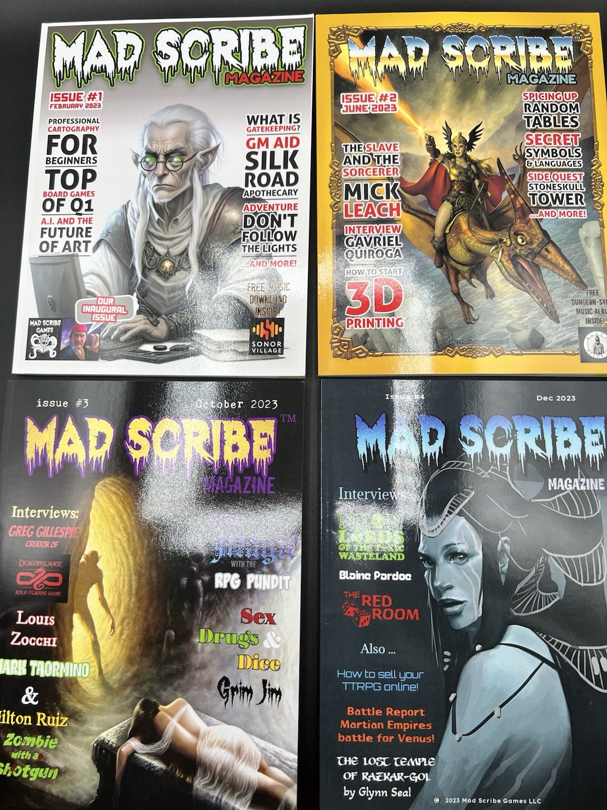 Mad Scribe Magazine Issue #1-4