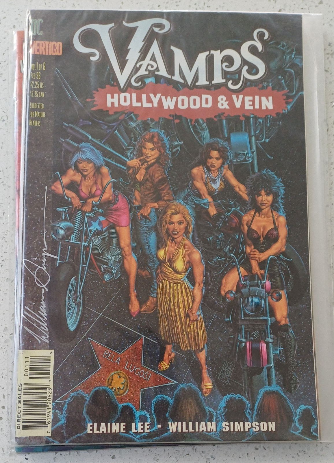 VAMPS HOLLYWOOD & VEIN #1-6 Complete Set 1996 VERTIGO/DC 1,2,3,4,5,6 Signed