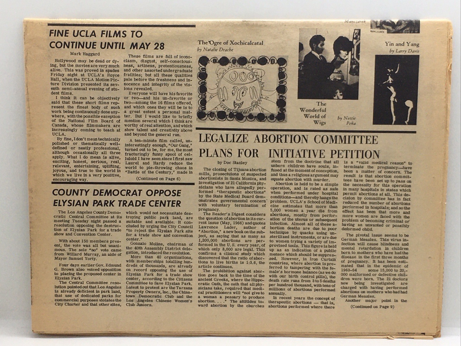 May 20, 1966 Los Angeles Free Press The Case For Legalizing Abortions, LSD