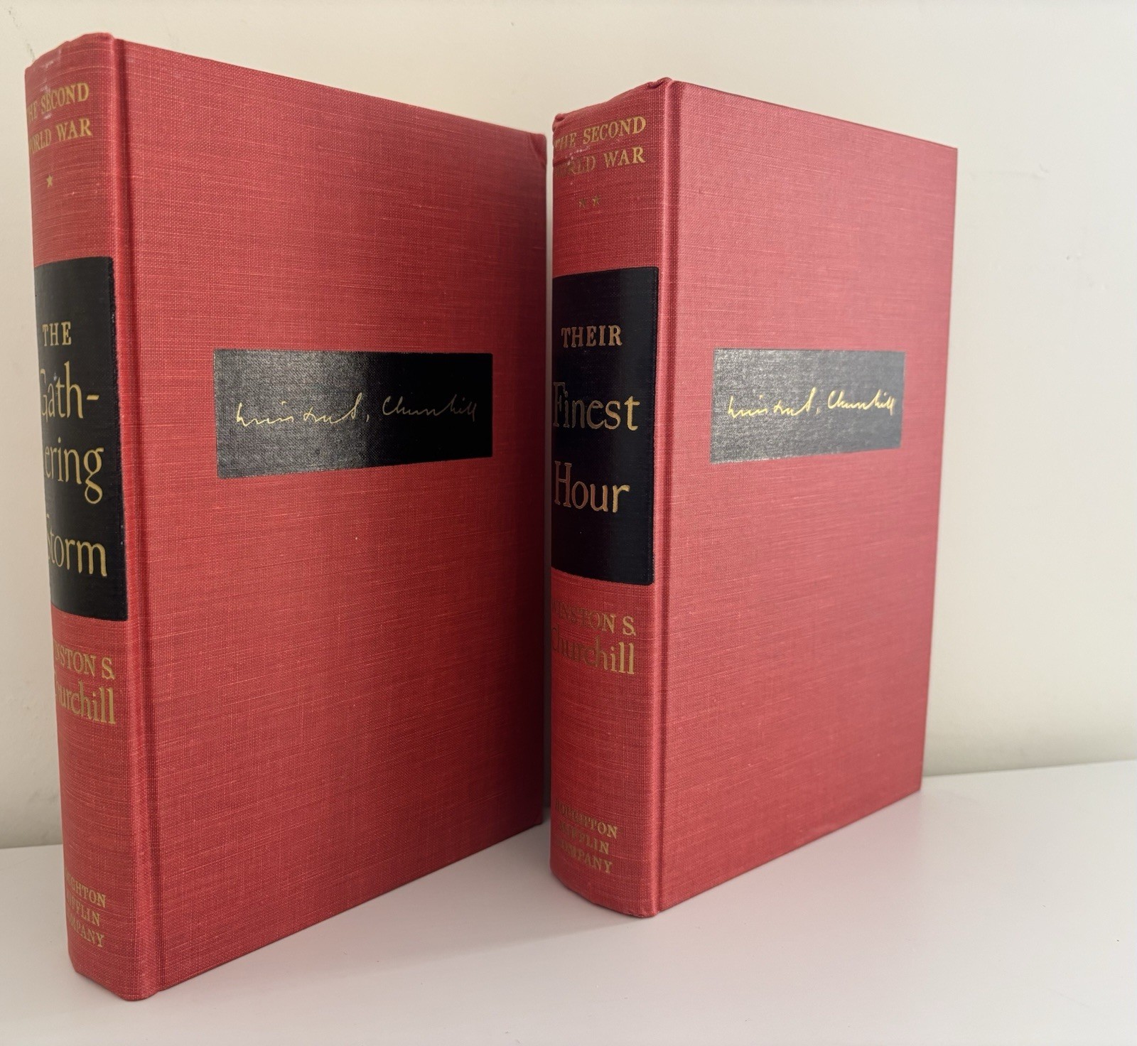 Winston Churchill Second World War Complete 6 Volume Set BOMC Dust Jackets