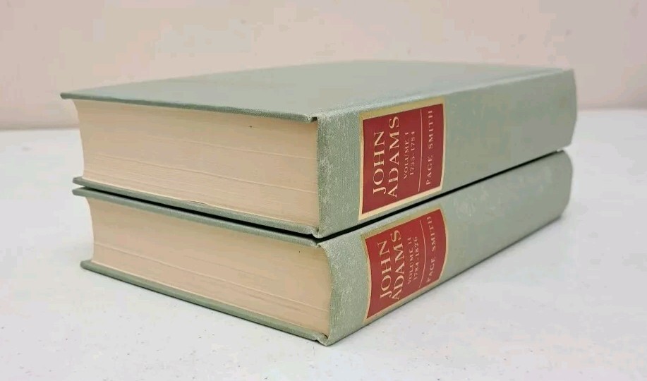 VINTAGE 1962 First Edition Hardcovers JOHN ADAMS Volumes 1 & 2