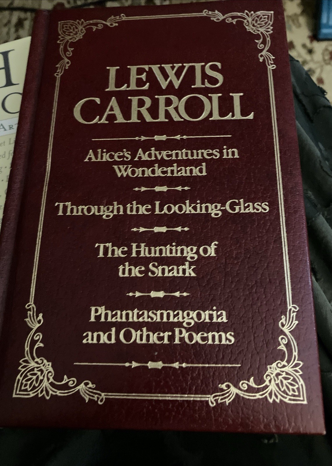 Leather Book Lewis Carroll Many Classics “Alice’s-In Wonderland-Looking Glass”