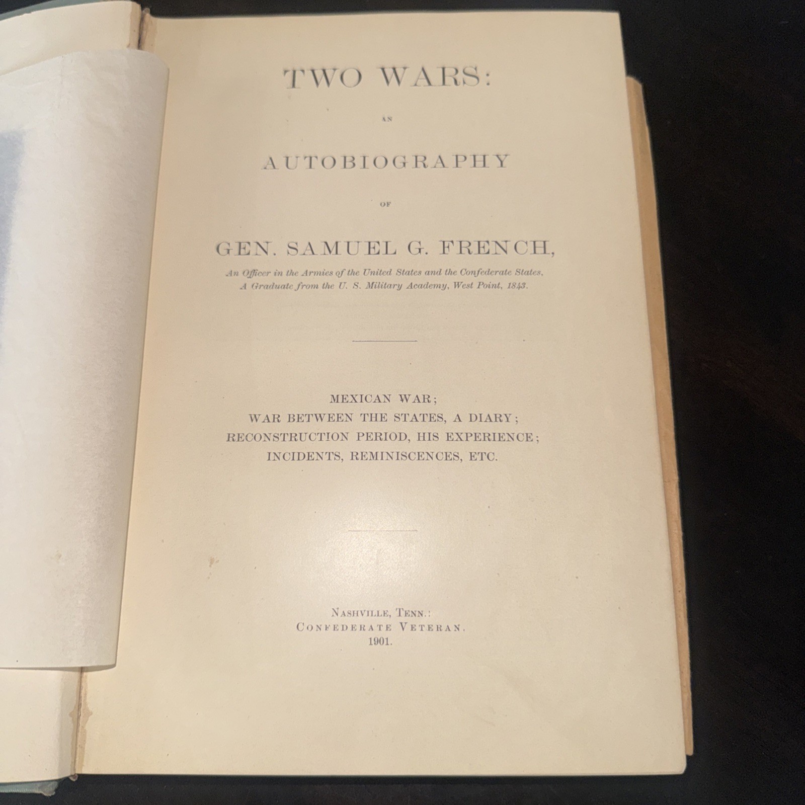 Authentic Two Wars Gen Samuel G French 1901 Antique w/ 1970 Newspaper
