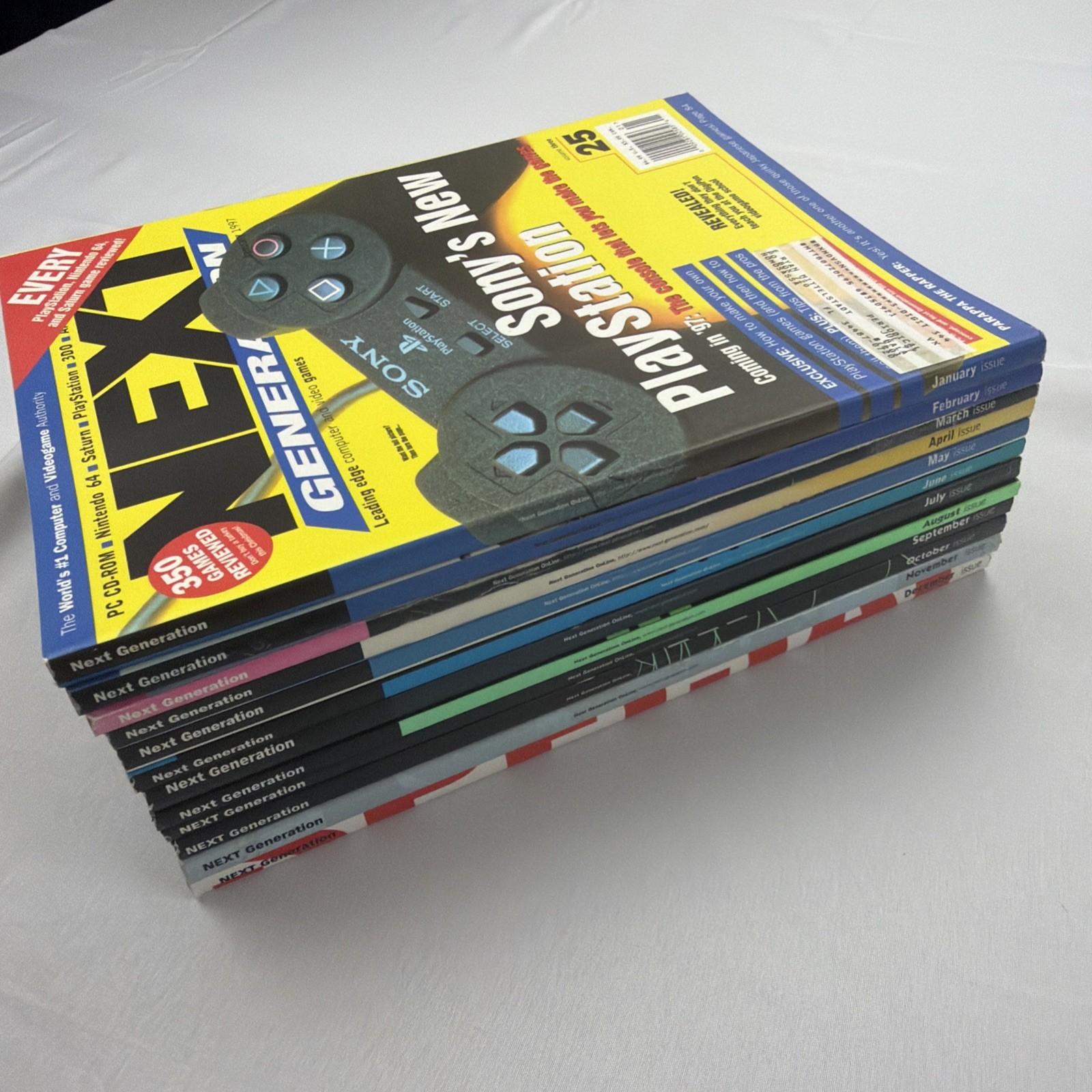 Vintage Next Generation Magazine Lot of 12 Issues 1997, Plus 6 Discs