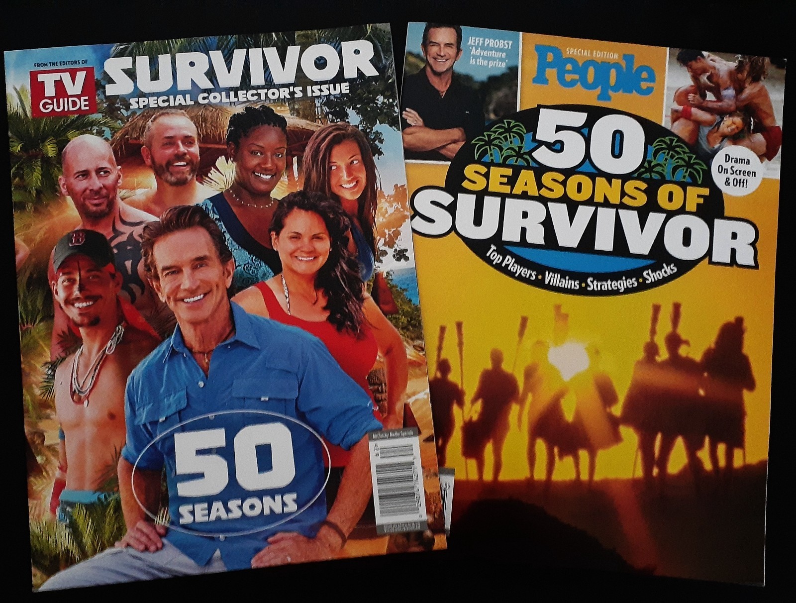2 mags.PEOPLE & TV GUIDE: 2026- “SURVIVOR” SPECIAL COLLECTORS ISSUE 50 Seasons!