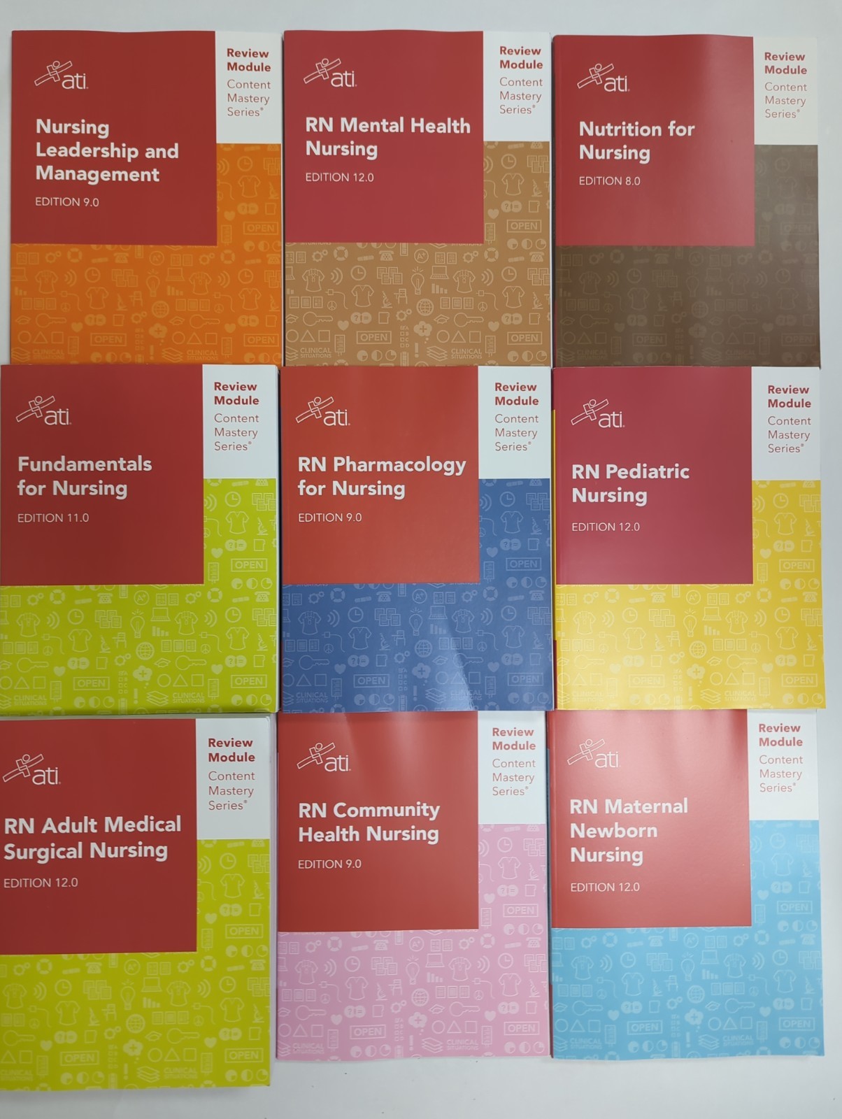 ATI RN Nursing Review Modules, Content Mastery Series, SET OF 9 TPRN6 2026