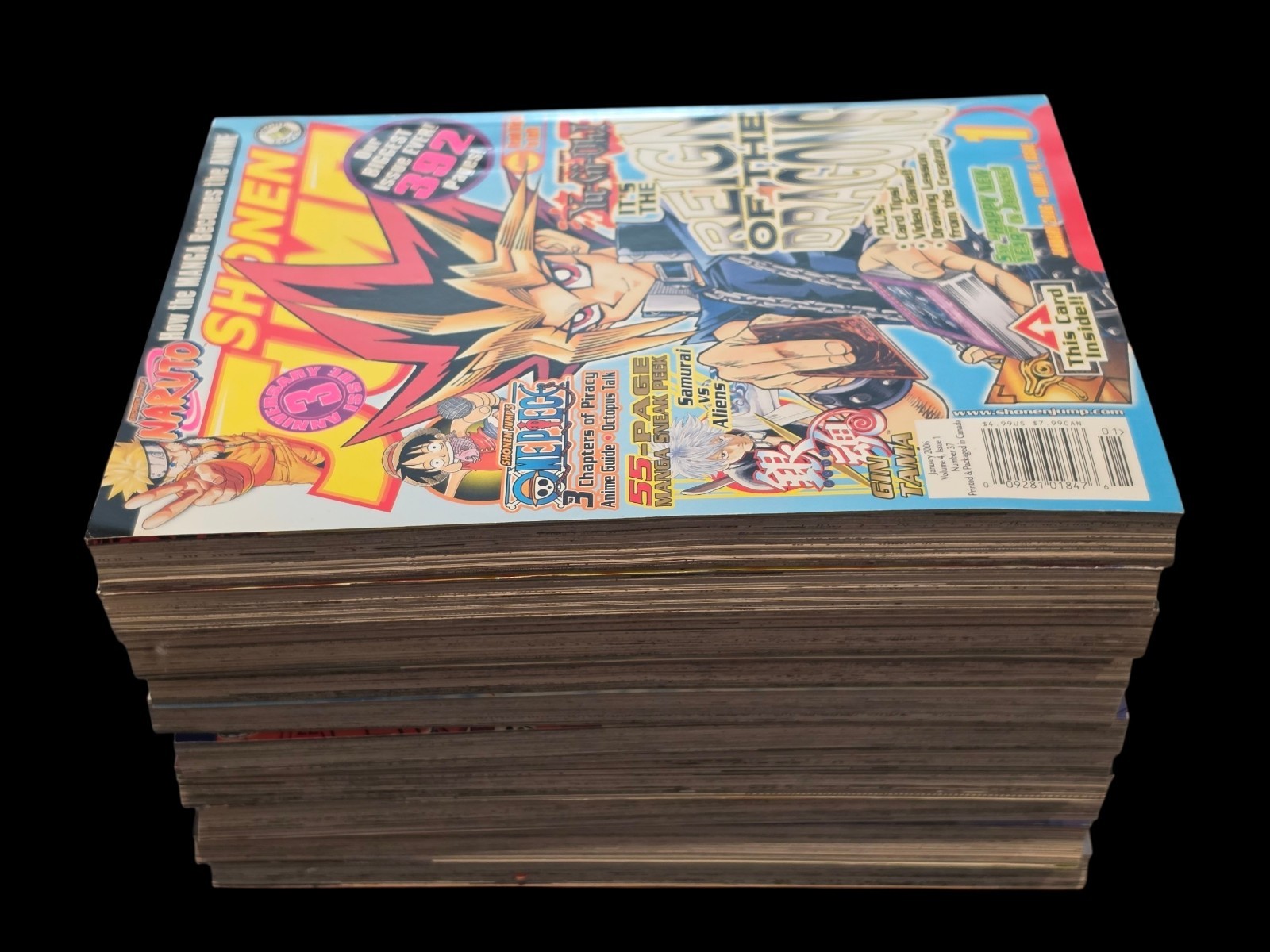 Lot of 10 Shonen Jump Manga Magazine Books 2006 Missing 2