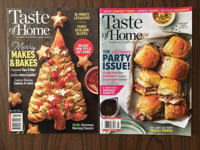 Taste of Home Magazine 2020, 2021, 2022, 2023, 2024, 2025 Lot of 28
