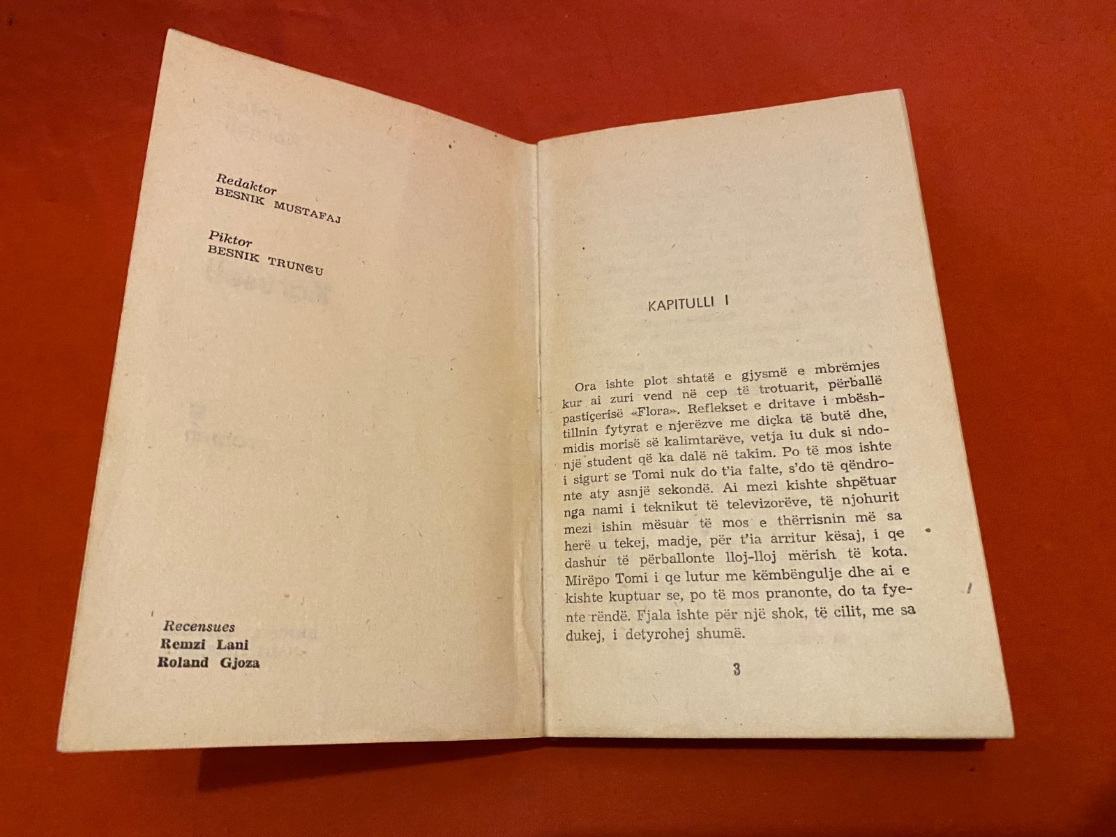 OLD ALBANIAN BOOK-KARUSELI-FATOS KONGOLI-ROMAN-1990-COMMUNISM-299 pages