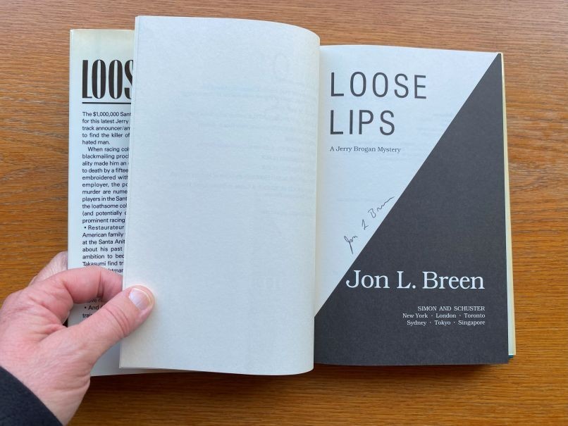 Jon L. Breen Loose Lips 1st US HC ed SIGNED Fine / Near Fine