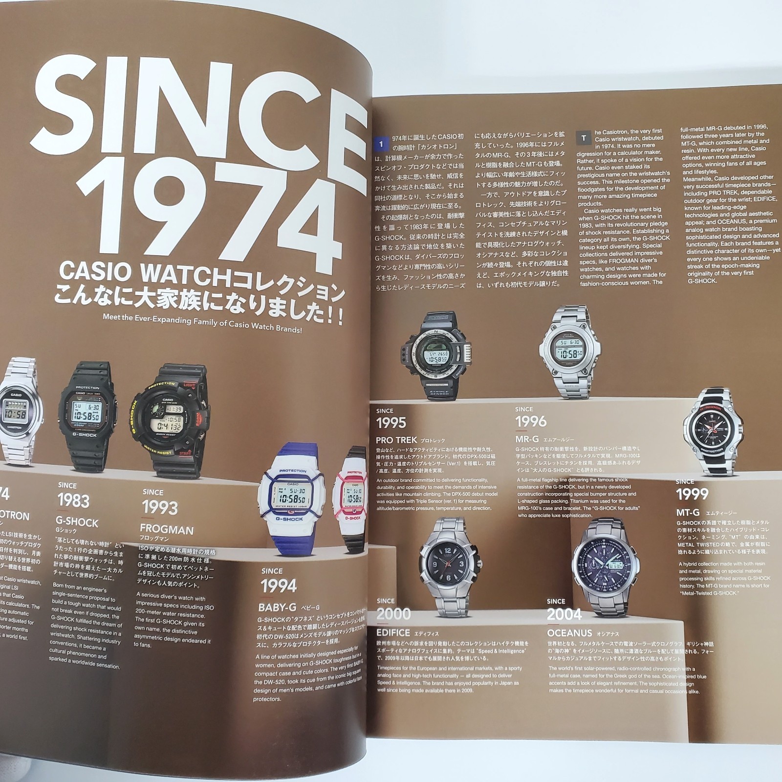 CASIO Watch Complete Book 50th Anniversary 74-2024 G-SHOCK BABY-G OCEANUS Japan