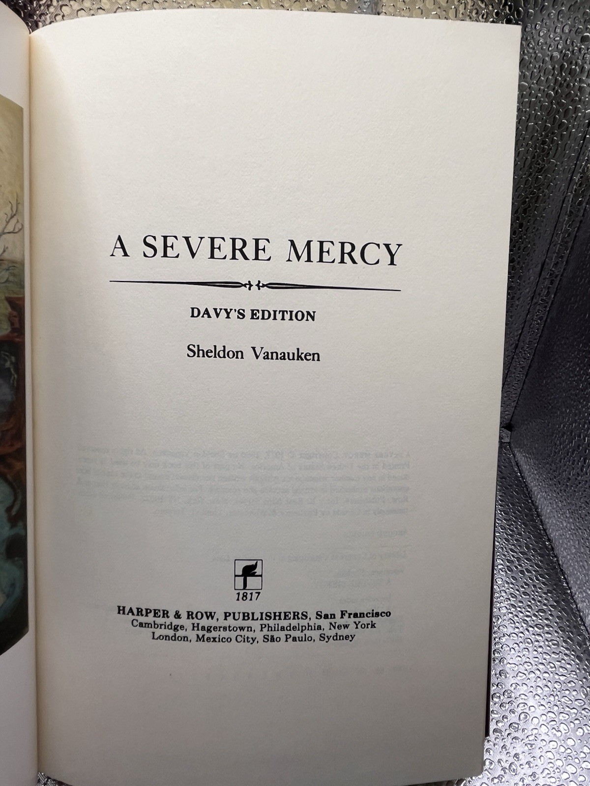 A Severe Mercy: Davy’s Edition by Sheldon Vanauken, 2nd Edition/1st Print 1980