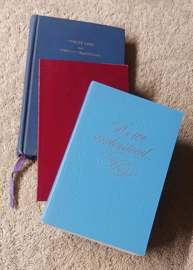 Rare 2nd Edition 12×12 AA, AL-ANON, Lot of 3 Pocket Books