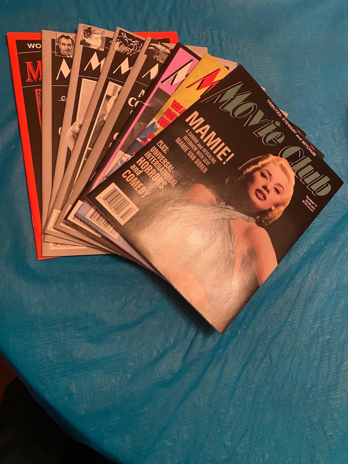 MOVIE CLUB MAGAZINES #1, #2, #3, #4, #5, #6, #9, #11 VERY GOOD CONDITION