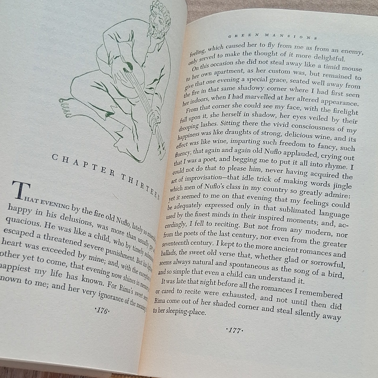 Green Mansions by W. H. Hudson HC Illustrated E. McKnight Kauffer RH 1944