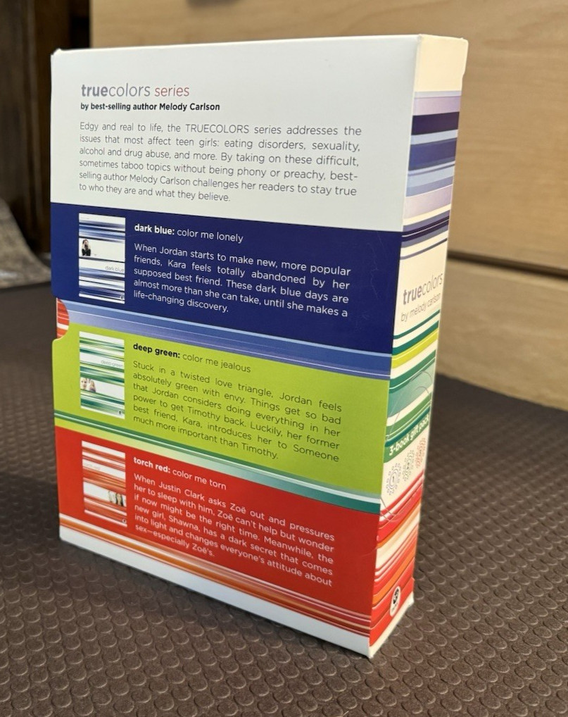 TRUE COLORS Volumes 1-3 BOX GIFT SET By Melody Carlson *LIKE NEW*