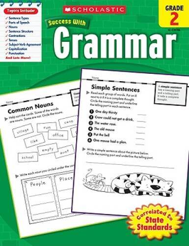 Scholastic Success With Grammar, Grade 2 – Paperback By Scholastic – GOOD