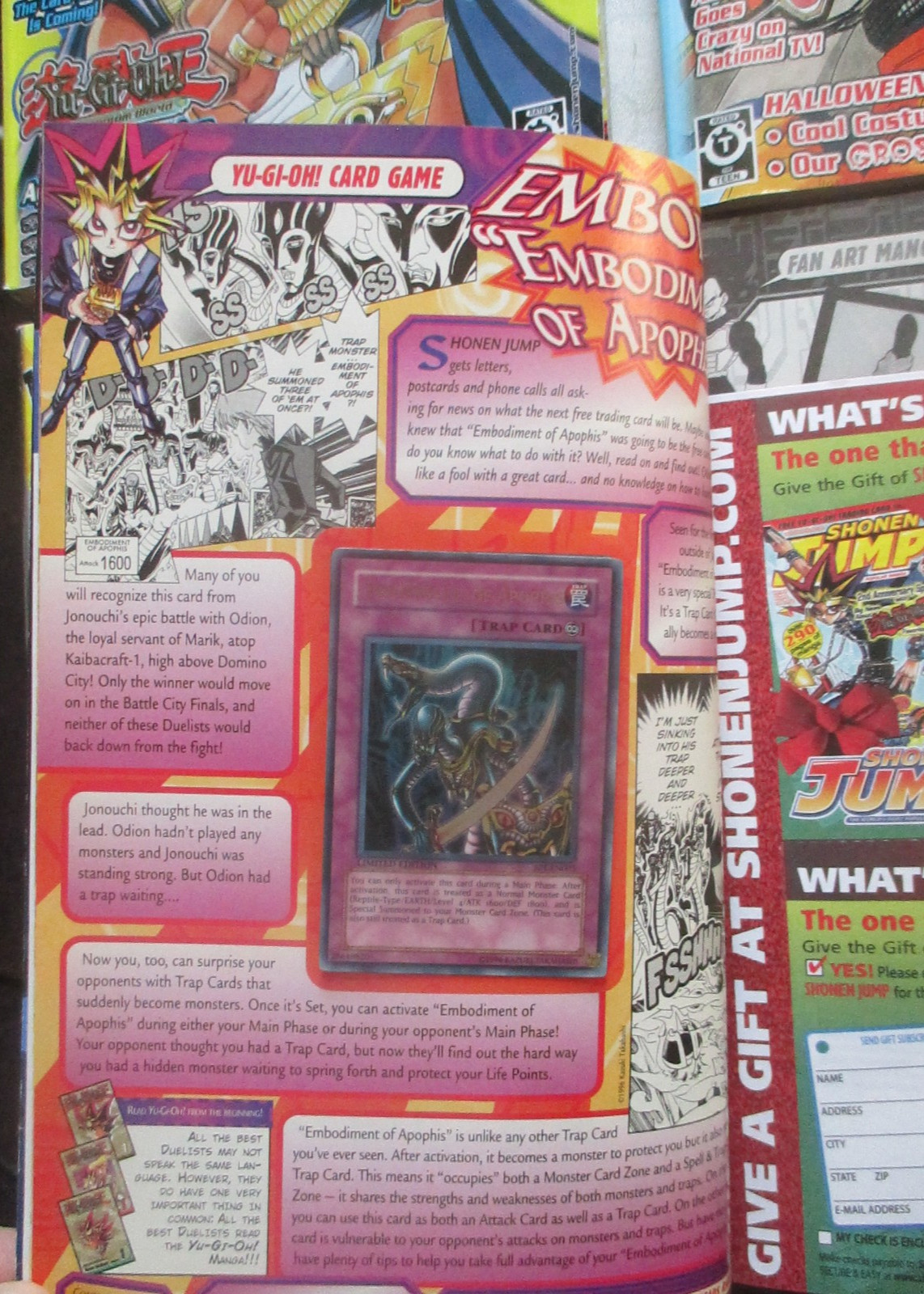 Shonen Jump Magazine 2005 November With Yugioh Card Attached