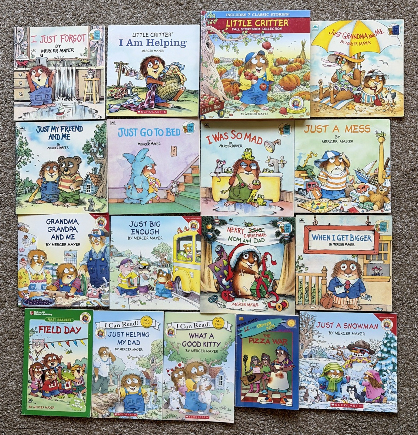 Lot 17 Mercer Mayer Little Critter Picture Story Books (1 HB) Vintage & Modern