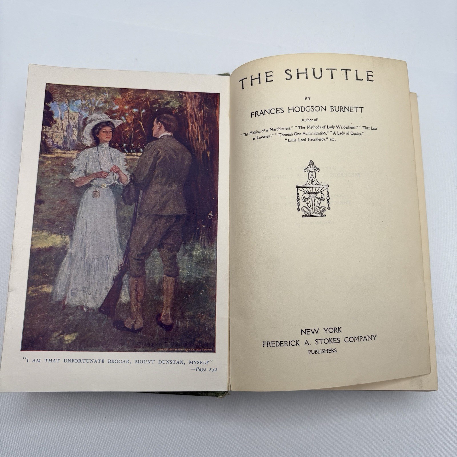 1907 “The Shuttle” Frances Hodgson Burnett Antique Hardcover Book