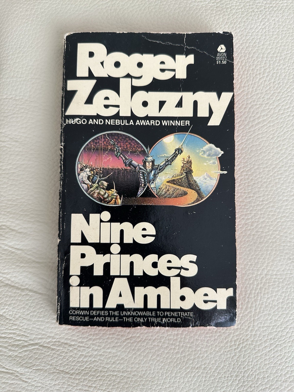 Roger Zelanzny SIGNED NINE PRINCES IN AMBER Paperback 1972