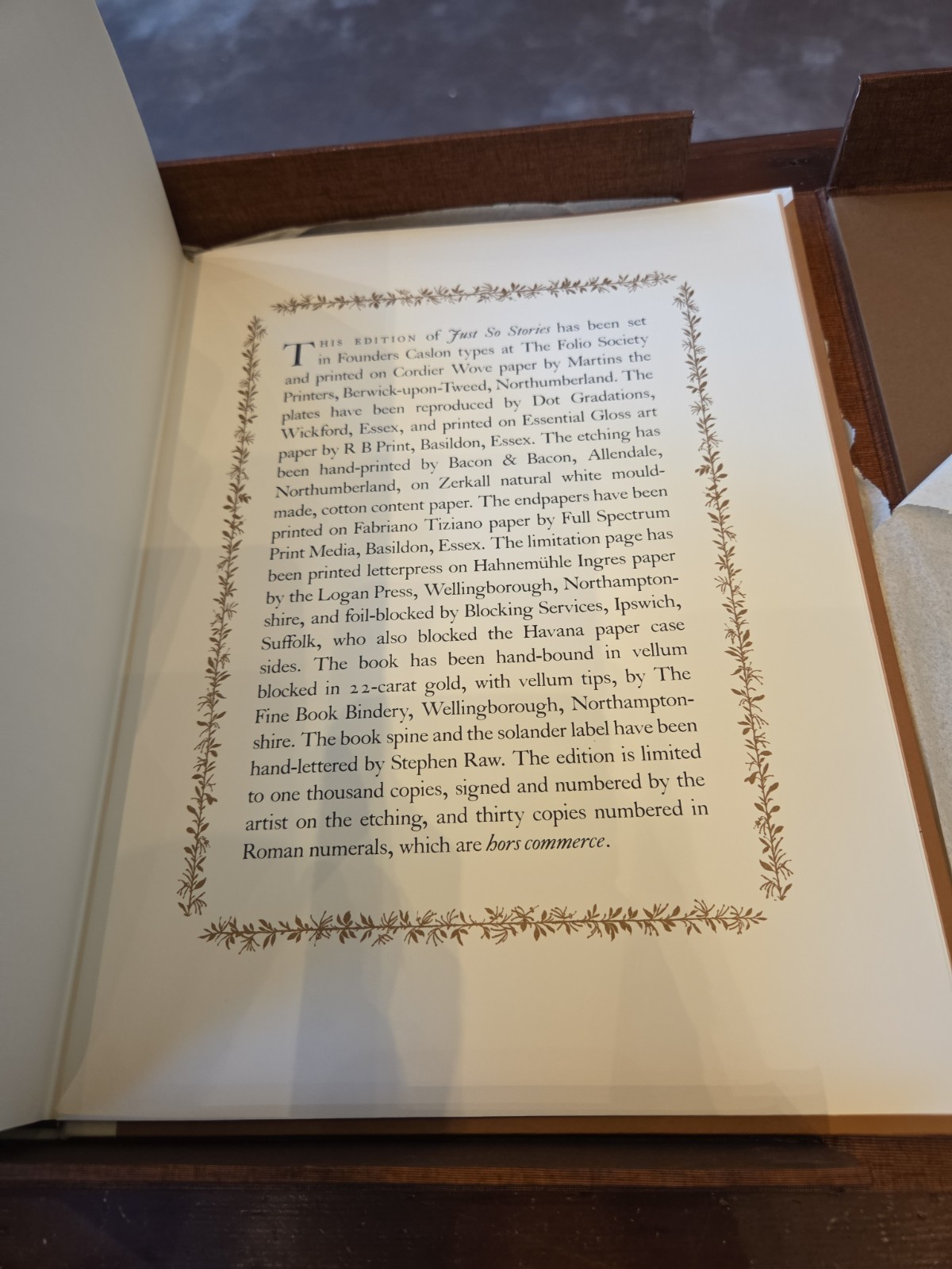 Folio Society Just So Stories Rudyard Kipling – Limited Edition in Clamshell