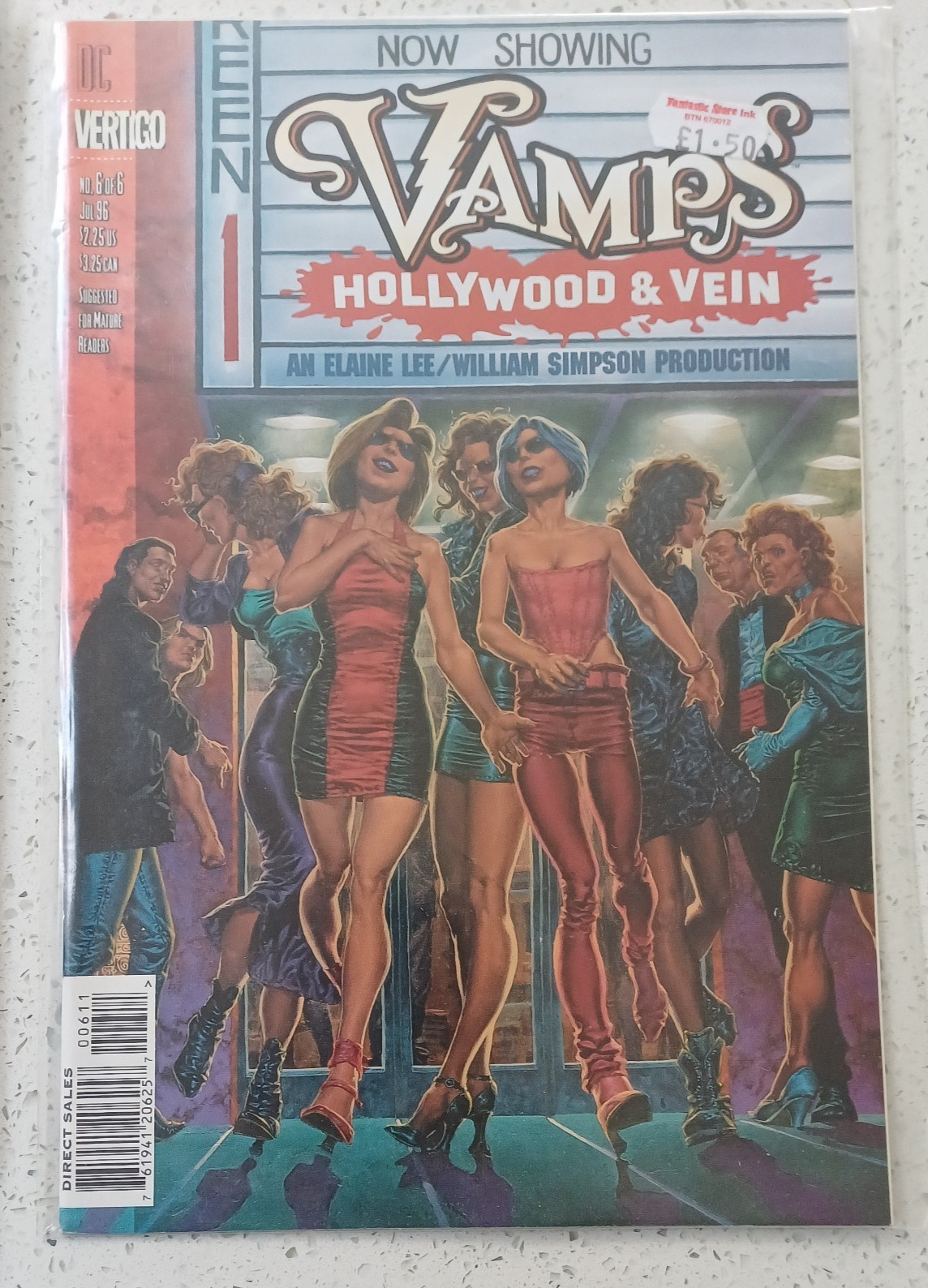 VAMPS HOLLYWOOD & VEIN #1-6 Complete Set 1996 VERTIGO/DC 1,2,3,4,5,6 Signed