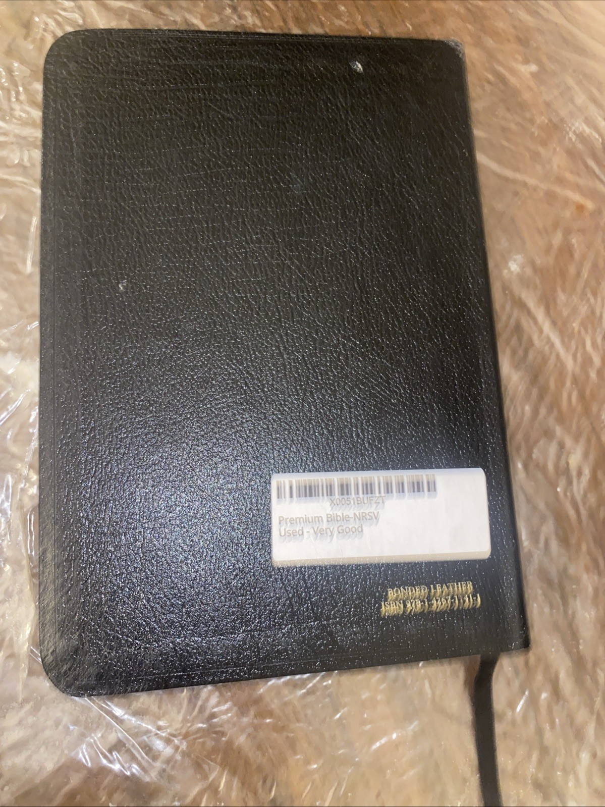 NRSV New Revised Standard Version Premium Bible Black Bonded Leather Abingdon
