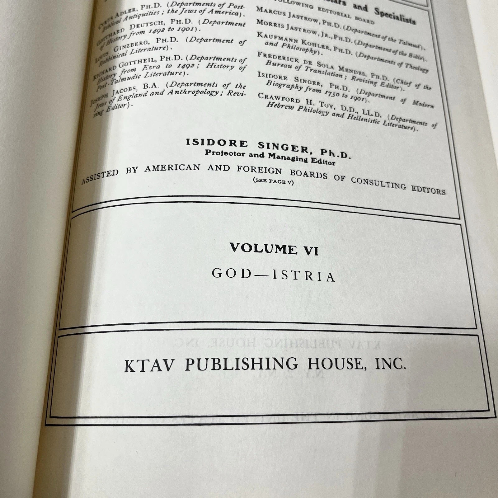 12 Volume The Jewish Encyclopedia KTAV Publishing House History Religion Judaism
