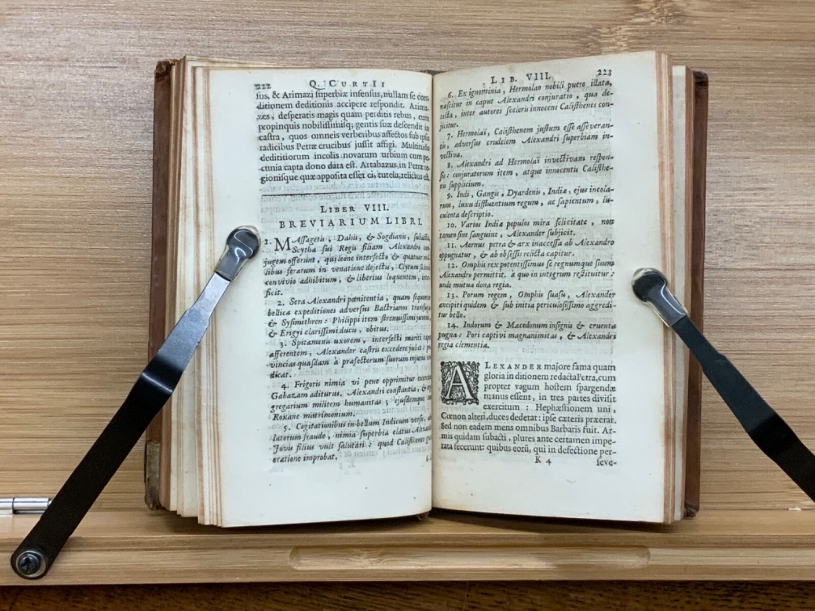 1660 Q. Curtii Rufi, Historiarum libri: Alexander Magnus. Elzevir Publishing
