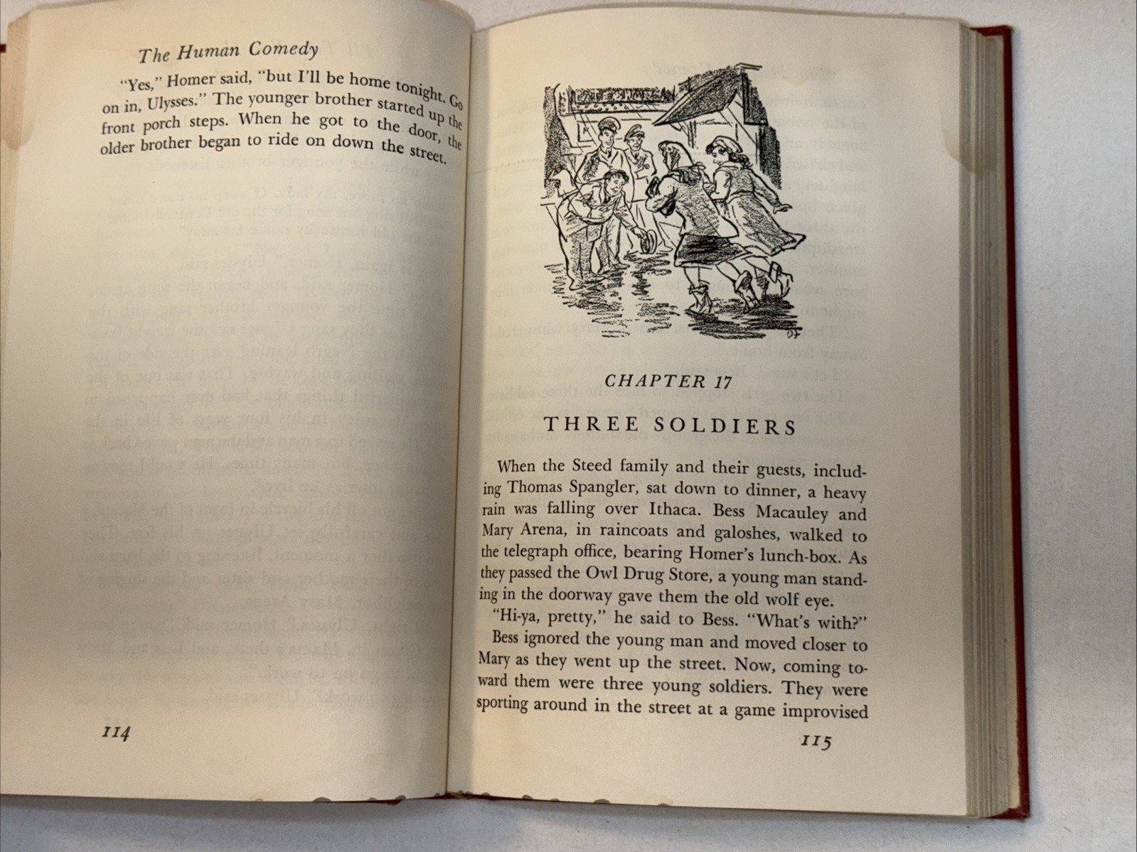 The Human Comedy by William Saroyan Book 1944 Illustrated 299 pages