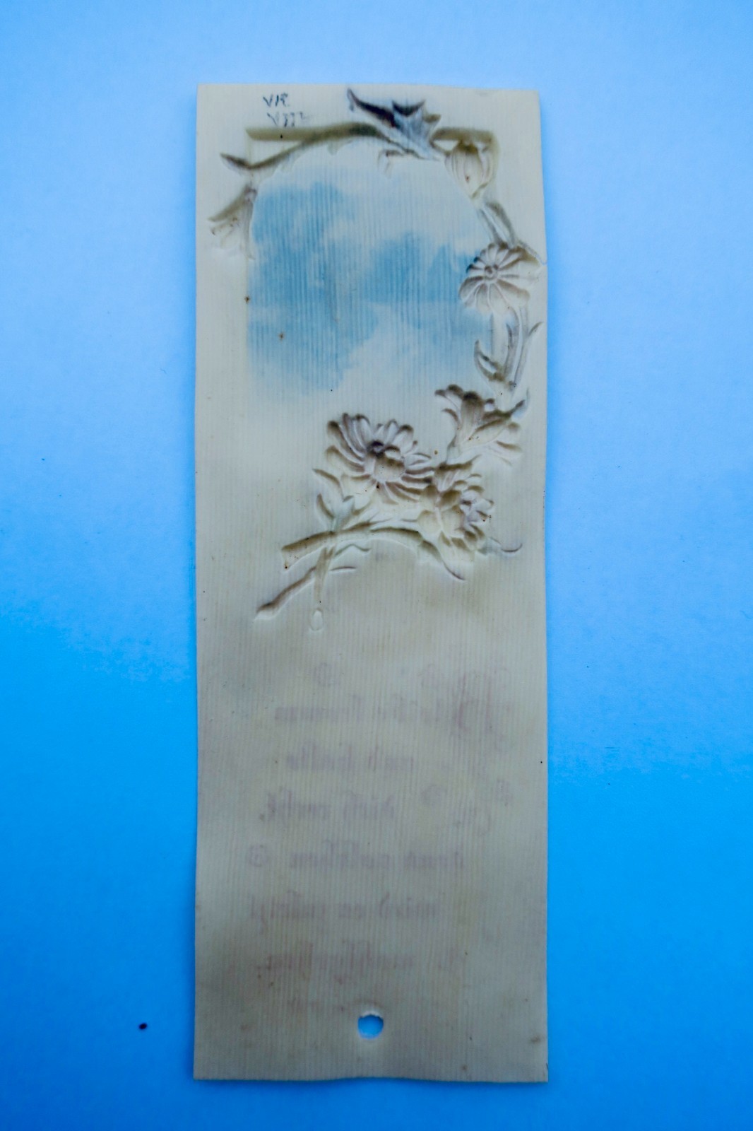 Bookmark Lesezeichen 50 X 140 Mm. Embossed Gaufré