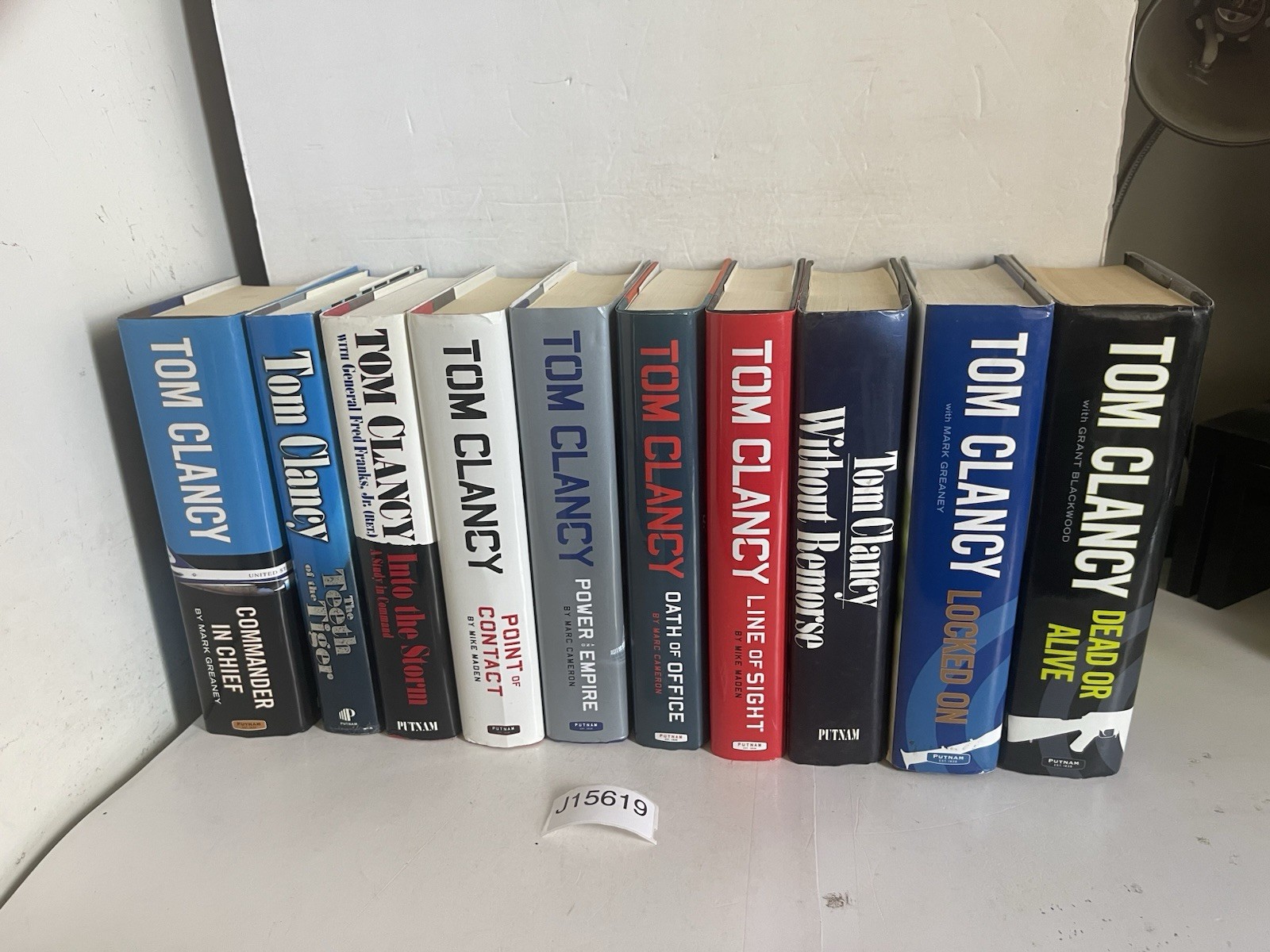Tom Clancy lot 10 Books Hardcover Dust Jacket Mixed Titles & Years