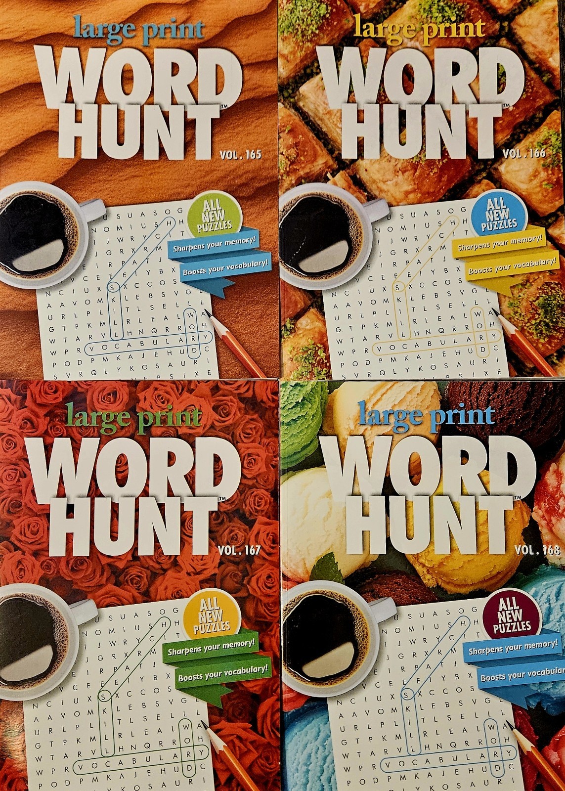 Large Print Word Hunt Vol. 165-168 Set of 4 BRAND NEW 2026