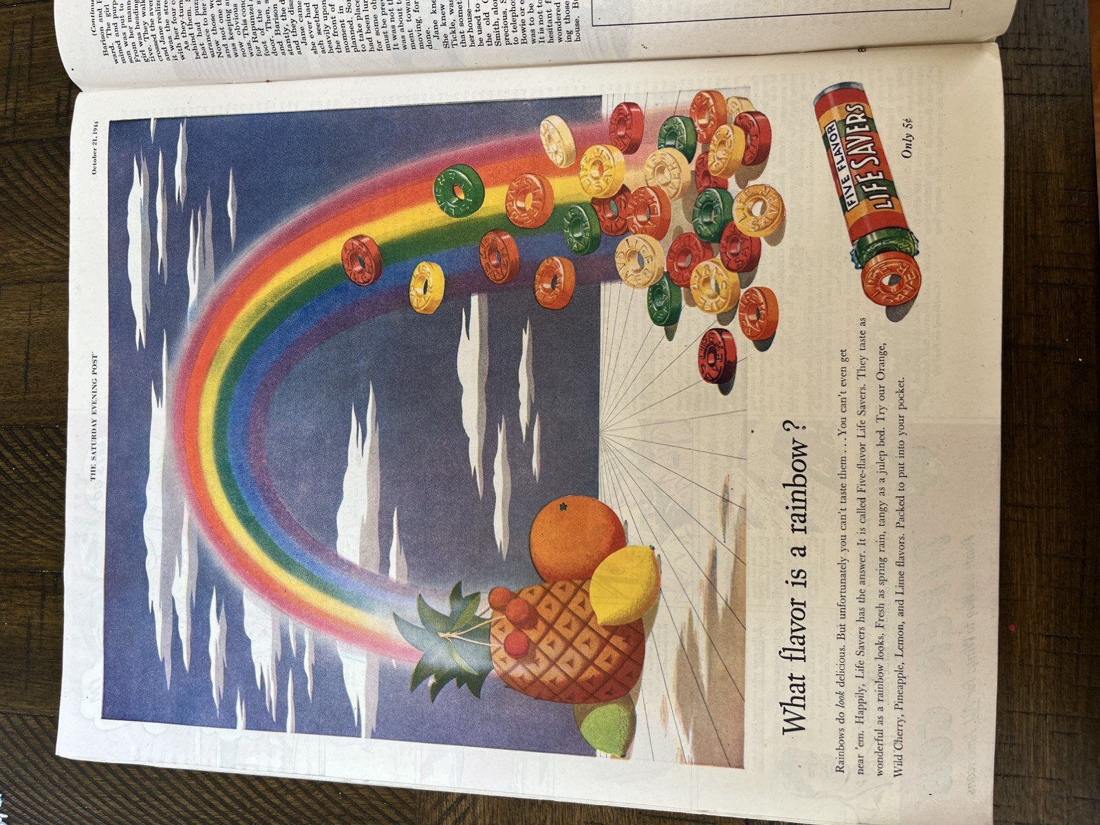 1944 OCTOBER 21 SATURDAY EVENING POST MAGAZINE – ILLUSTRATED COVER – H 4987