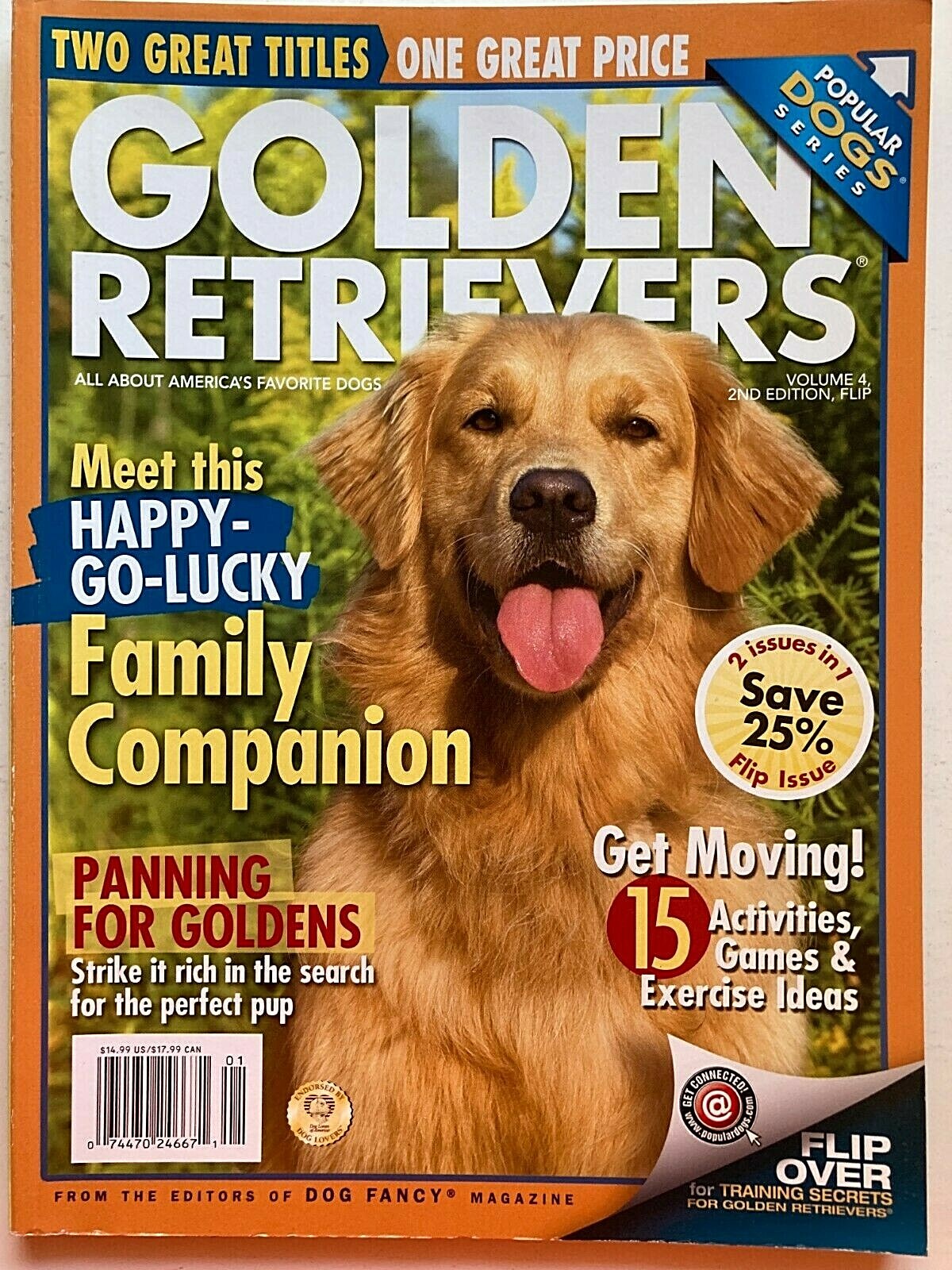 TRAINING SECRETS FOR GOLDEN RETRIEVERS Popular Dog Series 191 Pages NEW