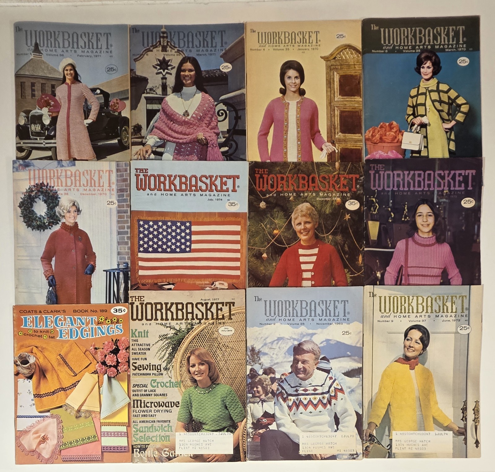 Lot 120 The Workbasket Illustrated Magazine From 1960’s – 1970’s Vintage Crochet