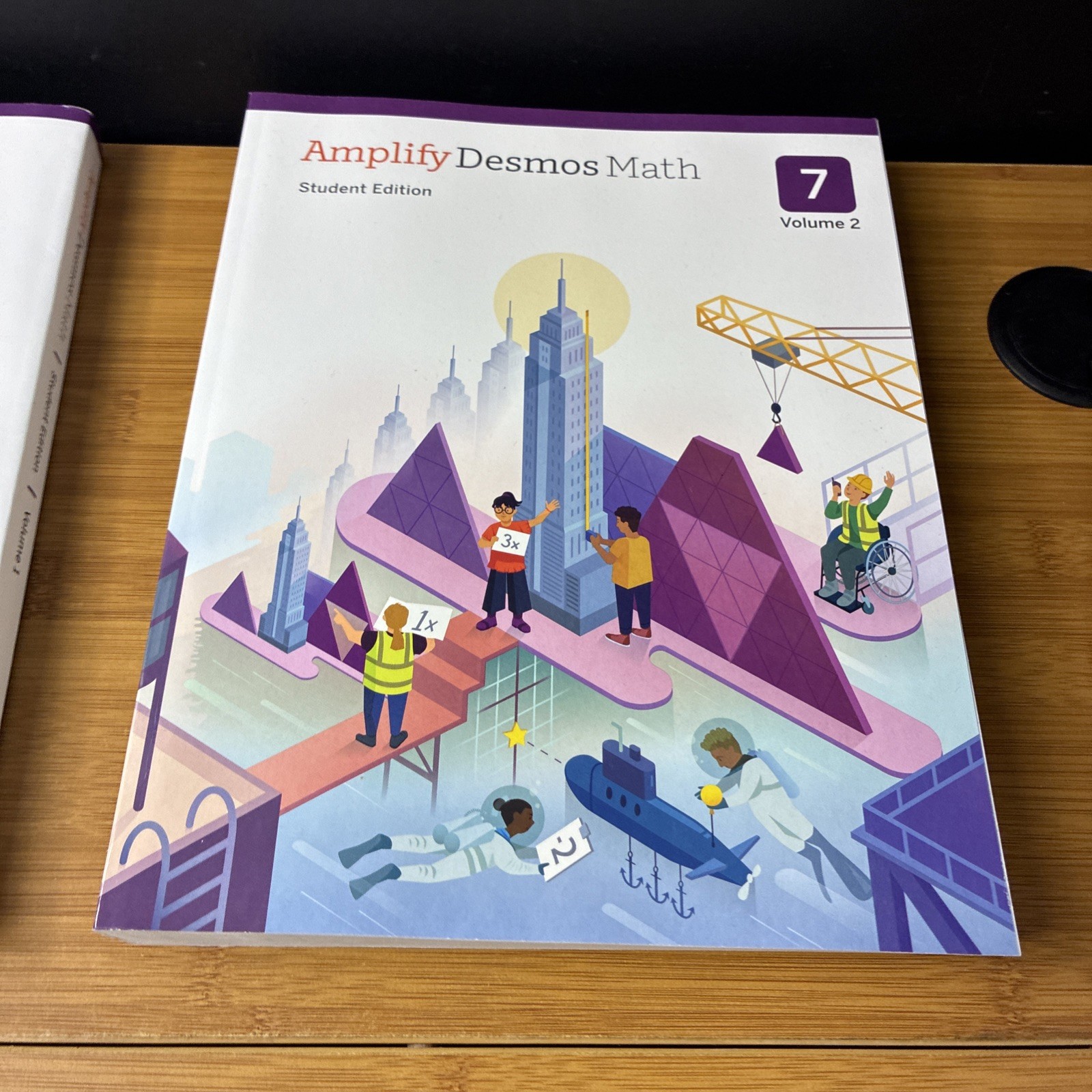 Amplify Desmos Math Student Edition Grade 7 Volume 1 & 2 Books 2026 New Unused