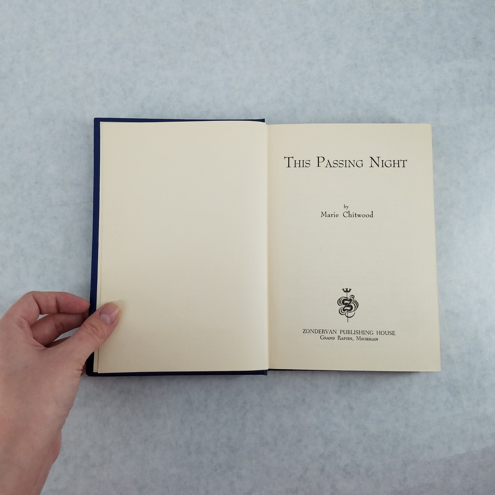 This Passing Night 1955 Christian Hardcover by Marie Chitwood – EXCELLENT Cond!