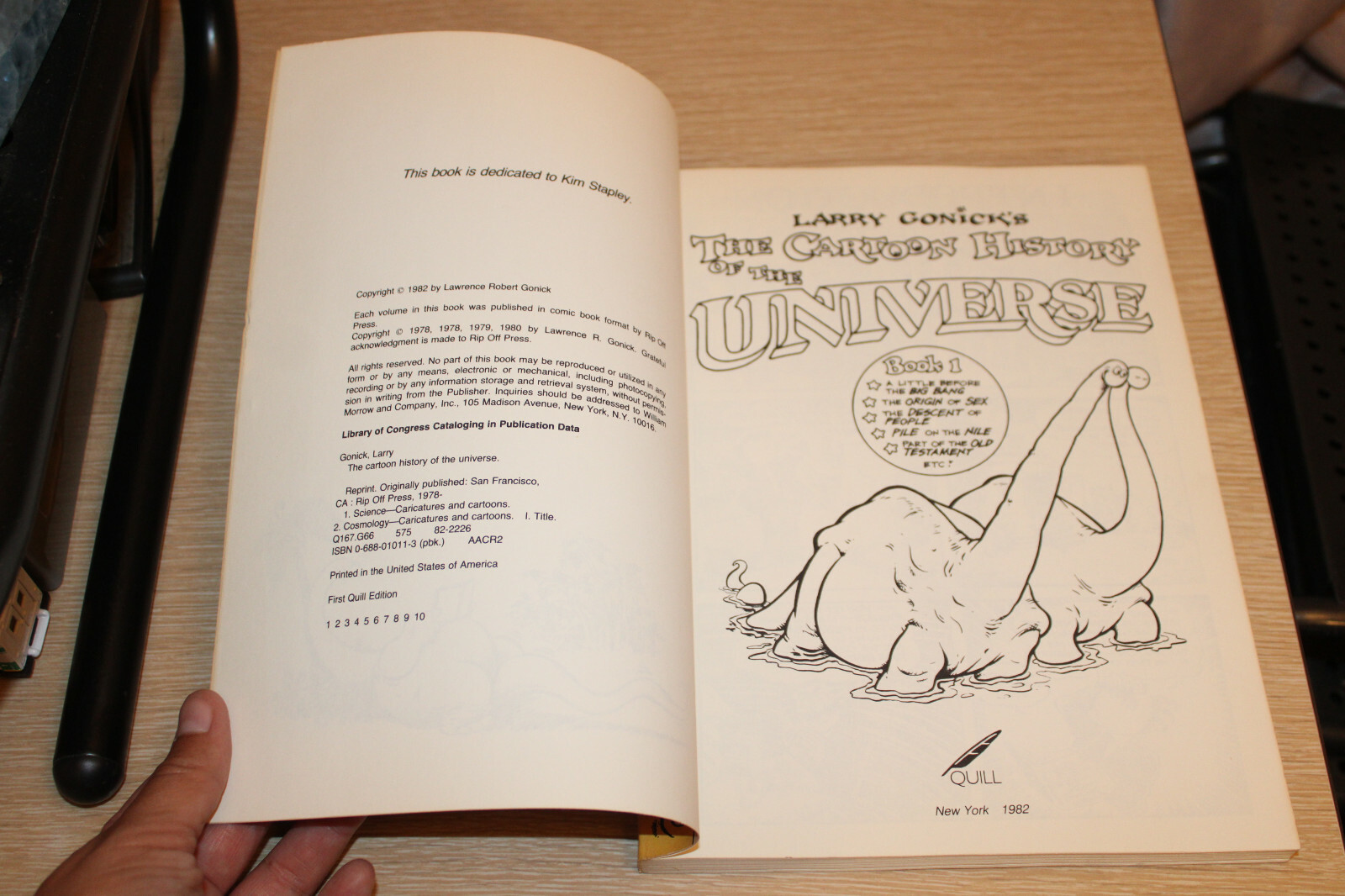 Cartoon History of Universe Kno by Larry Gonick Paperback FIRST QUILL EDITION